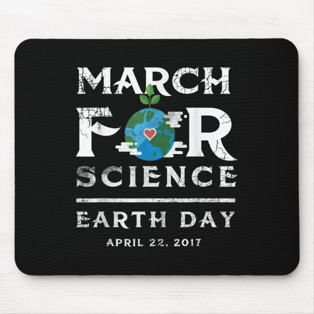 March For Science Tee Scientists Earth Day 2017 Ap Mouse Mat (Front)