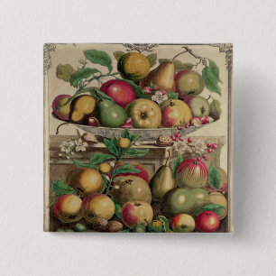 March, from 'Twelve Months of Fruits' 15 Cm Square Badge