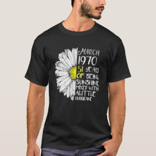 March Girl 1970 51 Years Old 51St Birthday Gift T-Shirt