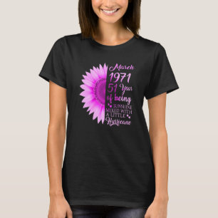 March Girl 1971 51 Years Old 51st Birthday T-Shirt