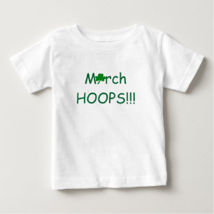 March HOOPS Shamrock Infant Girls Baby T-Shirt