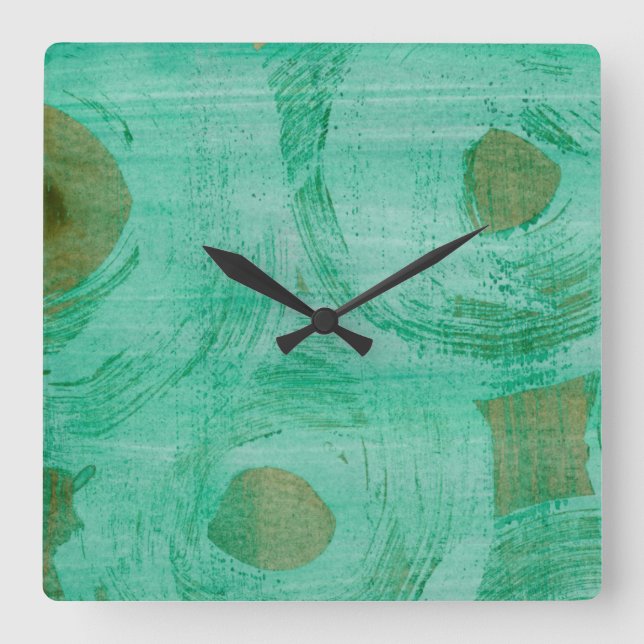 March I Square Wall Clock (Front)