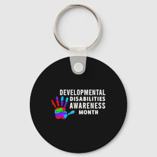 march Is Developmental Disabilities Awareness Mont Key Ring