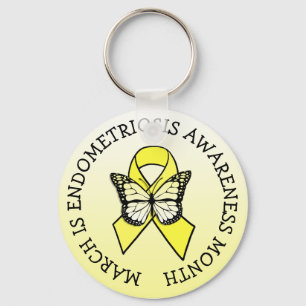 March is Endometriosis Awareness Month Key Ring