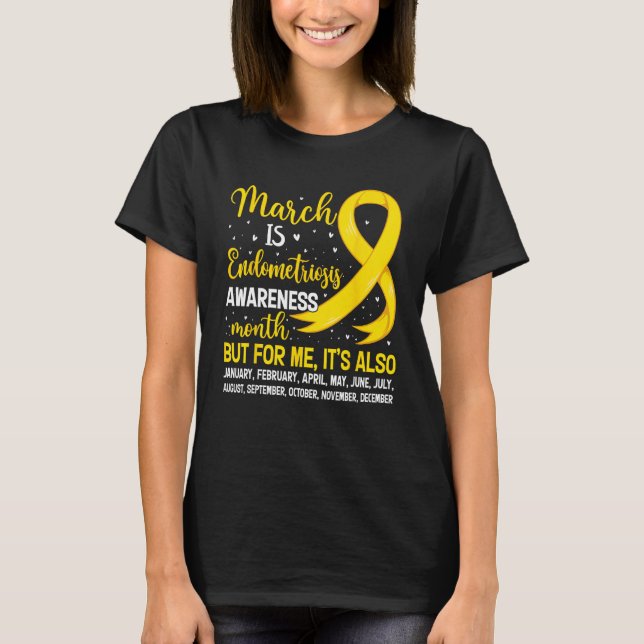 March Is Endometriosis Awareness Month Warrior Sup T-Shirt (Front)