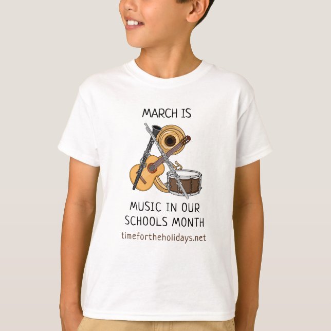 March is Music in our Schools Month  T-Shirt (Front)