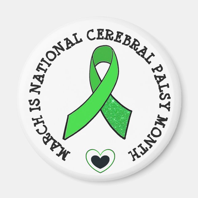 March is National Cerebral Palsy Awareness Magnet (Front)