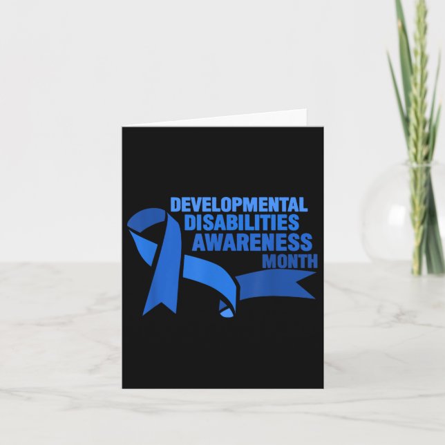 March Is National Developmental Disabilities Aware Card (Front)