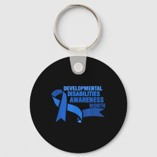 March Is National Developmental Disabilities Aware Key Ring