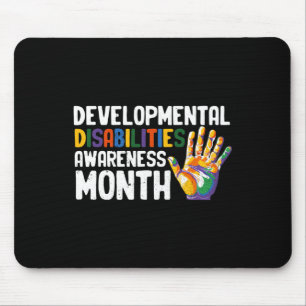 March Is National Developmental Disabilities Aware Mouse Mat