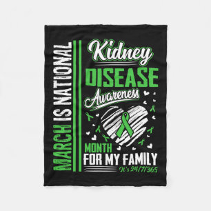 March Is National Kidney Disease Awareness Month Fleece Blanket