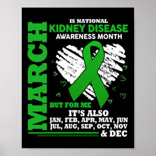 March Is National Kidney Disease Awareness Month G Poster