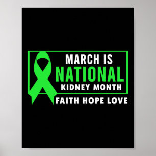 March Is National Kidney Disease Awareness Month Poster