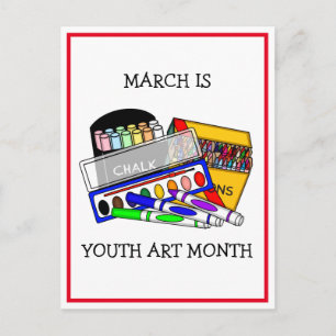 March is Youth Art Month Add Your Child's Art Postcard