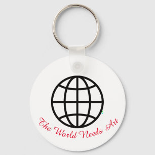 March is Youth Art Month, The World Needs Art Key Ring