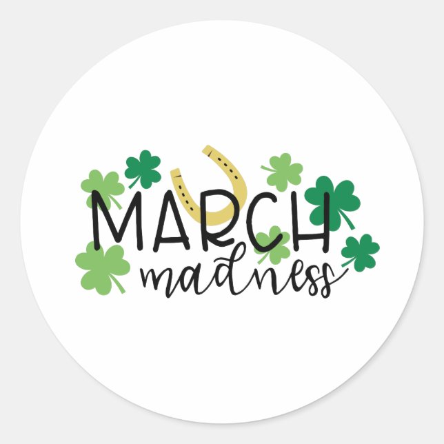 March Madness Classic Round Sticker (Front)