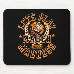 March Madness Lets Play Basketball Ncaa Mouse Mat