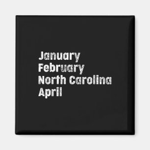 March North Carolina Team Bysketbyll Magnet