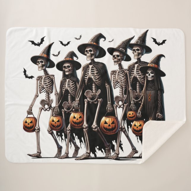 March of the Hollow – Tricksters in Formation Sherpa Blanket (Front (Horizontal))