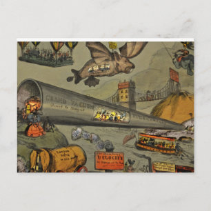 March of the intellect postcard