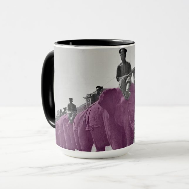 March of the Purple Elephant 1920's Circus Parade Mug (Front Left)