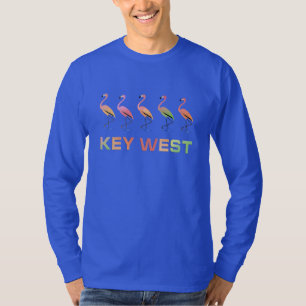 March of the Tropical Flamingos KEY WEST T-Shirt