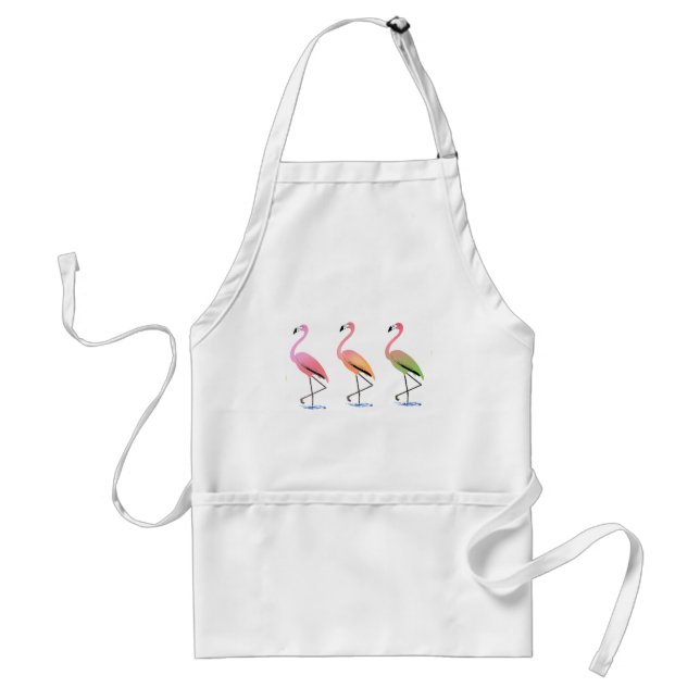 March of the Tropical Flamingos Standard Apron (Front)