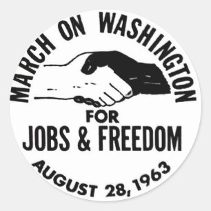 March on Washington 1963 Classic Round Sticker