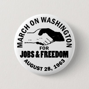 March on Washington 6 Cm Round Badge