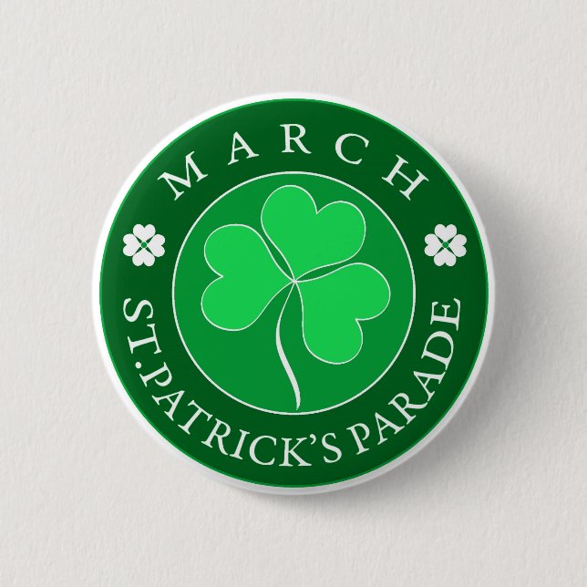 March Patrick Parade 6 Cm Round Badge (Front)