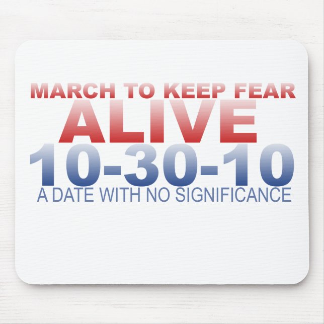 MARCH TO KEEP FEAR ALIVE MOUSE MAT (Front)