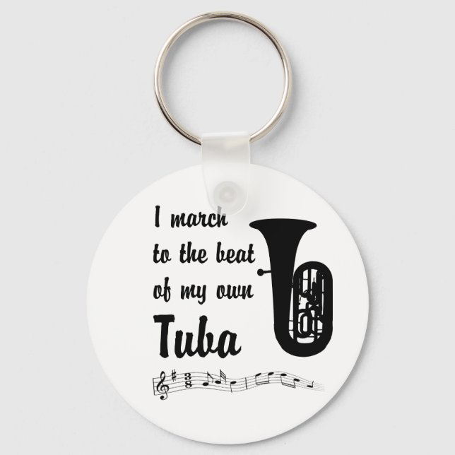 March to the Beat: Tuba Key Ring (Front)