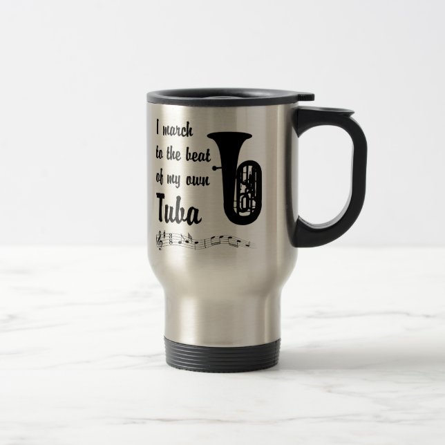 March to the Beat: Tuba Travel Mug (Right)