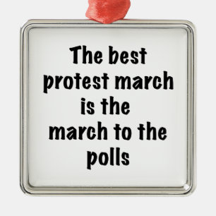 March to the poll metal tree decoration