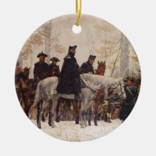 March to Valley Forge - William Trego  (1883) Ceramic Tree Decoration