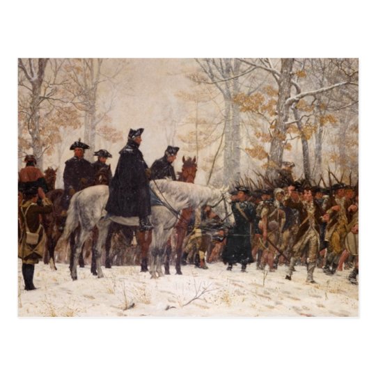 March to Valley Forge - William Trego (1883) Postcard