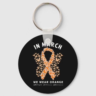 March We Wear Orange Ms Multiple Sclerosis Awarene Key Ring