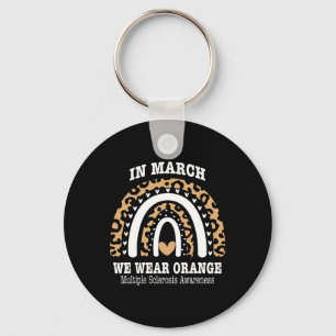 March We Wear Orange Ribbon Ms Warrior Multiple Sc Key Ring