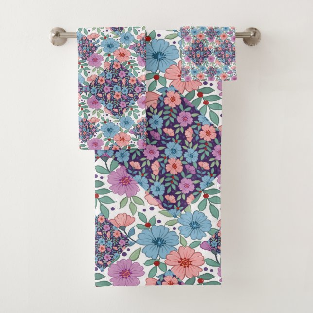 Marché aux fleurs de Londres Bath Towel Set (Insitu)