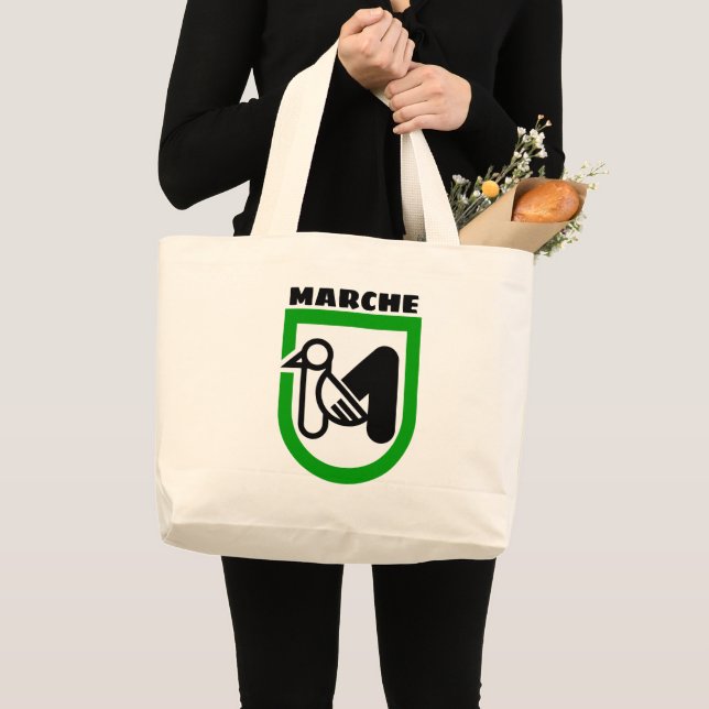 Marche coat of arms (Italy) Large Tote Bag (Front (Product))