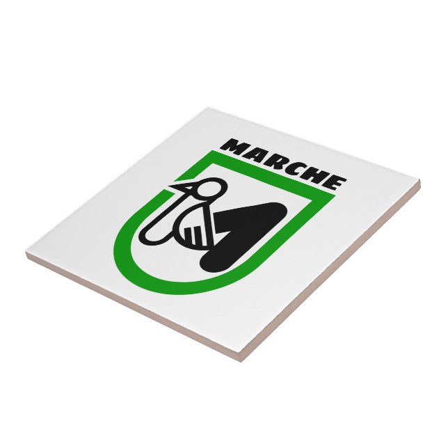 Marche coat of arms (Italy) Tile (Side)