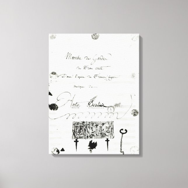 Marche des Gardes du Franc Comte' Canvas Print (Front)