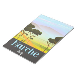 Marche Italy travel poster Notepad