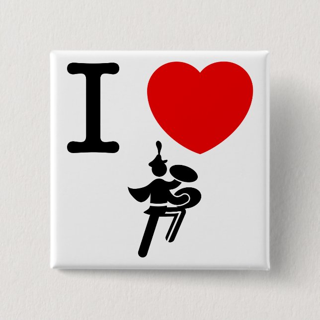 Marching Band - Bass Cymbal 15 Cm Square Badge (Front)