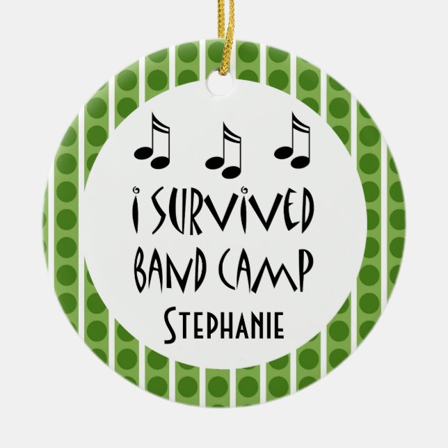 Marching Band Camp Personalised Ornament (Front)