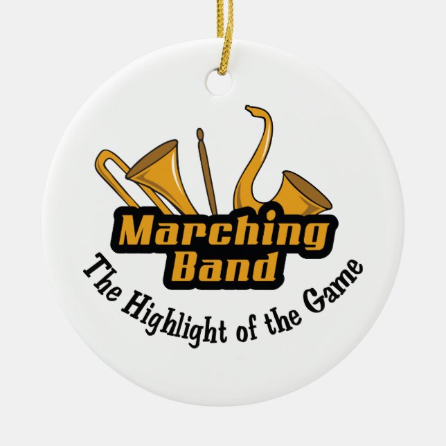 Marching Band Ceramic Tree Decoration (Front)