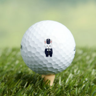 Marching Band Clarinet Rabbit Navy Blue White Golf Balls