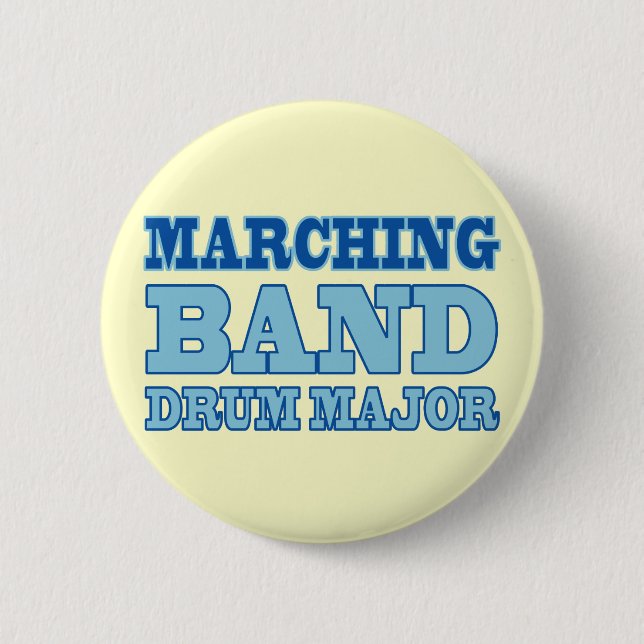 Marching Band Drum Major Button (Front)