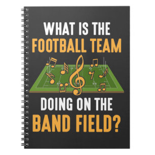 Marching Band Field Director Football Team Orchest Notebook