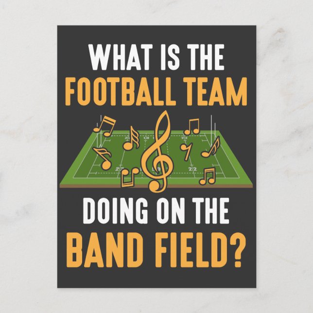Marching Band Field Director Football Team Orchest Postcard (Front)